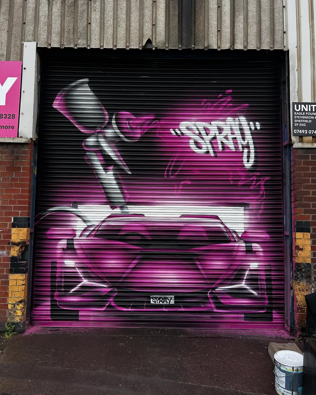 Community mural in Sheffield by 09 Murals