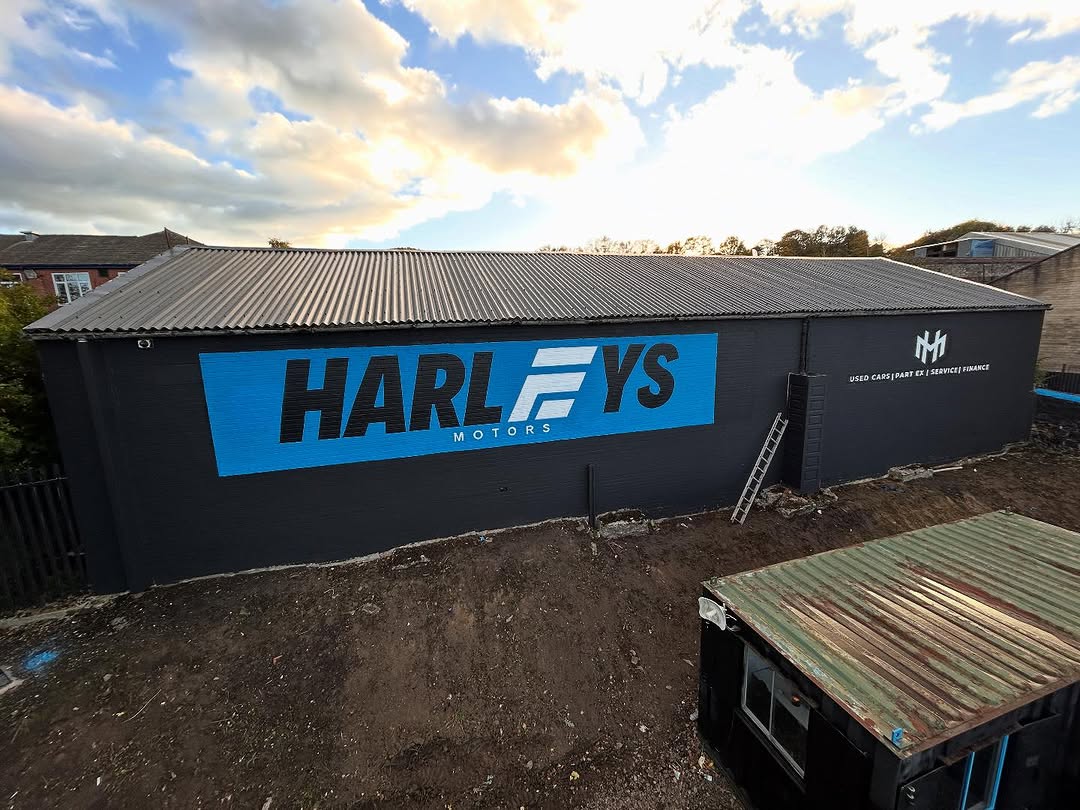 Harley's Motors exterior mural