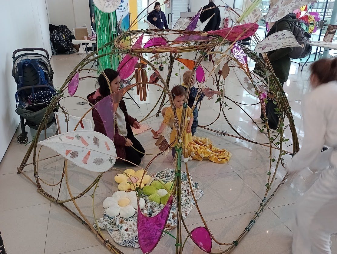 Willow and paper lantern dome by Jo Veal