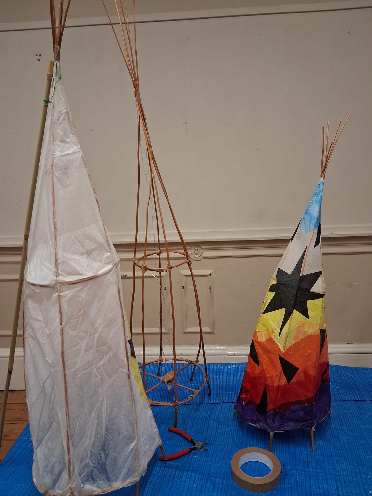 Cone-lantern making by Patrick Amber